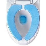 きんめい 便座クッション 厚手 吸着タイプ 消臭ふんわり 可水洗い 便座の形を選ばない スカイブルー
