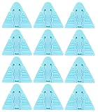 [pop cat baby] 窓 ロック 12個 ベビーガード ストッパー いたずら防止 赤ちゃん 引き戸 安全対策 (ブルー)