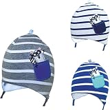 Yo 。シンコットンベビーBoy Spring Fall RaccoonポケットEuropean Hatあごストラップtight-up カラー: ブルー