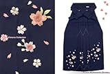 七五三 卒園式　入学式　７歳女の子用刺繍の子供袴【紺】　msk7