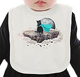 Epic Cat Island ネクタイを有する有機ビブ Medium