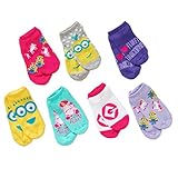 ミニオンズ 女の子 新作 靴下 ７足セット L 約19-22cm [並行輸入品]