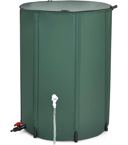 Amazon.co.jp: Emuia折りたたみ式 雨水タンク 大型 200L 家庭用（蛇口