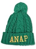 (アナップキッズ) ANAP KIDS ポンポン付ケーブル編みニット帽 グリーン