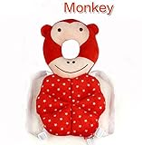 My pace可愛い動物リュック　赤ちゃんのごっつん防止やわらかリュック　キッズ　乳幼児用　頭を保護できる　怪我防止　よちよち歩きの赤ちゃんにぴったり (Monkey　 レッド)