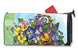 MailWraps Pansyバスケットメールボックスカバー01327