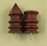 2pc Set Mini Dremel Hole master Tip Pointed Tip, Cocobolo Burnisher Slot Master Master Leather Burni
