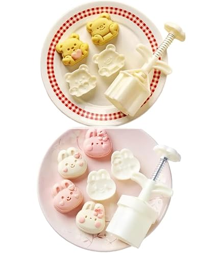 Amazon.co.jp: 月餅型 ムーンケーキ型 月餅モールド 月餅金型プレス