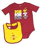 NCAA公式Iowa State Cyclones 2 Pieceボディスーツとよだれかけセット( 12ヶ月)