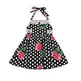 MIOIM ベビー服 ワンピース 子供ドレス 女の子 花柄 ノースリーブ ワンピース ピアノ 発表会 結婚式 入園式 花嫁介添人 卒業式 お嬢様