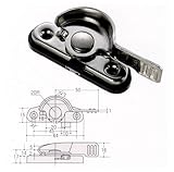 アルミサッシ用クレセント錠　KC-22右