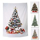iikuru クリスマス ツリー タペストリー 壁掛け 150cm×100cm クリスマス 飾り 北欧 飾り付け 部屋 装飾 (Ｂタイプ)