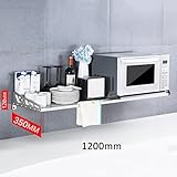 WENZHE キッチン収納りキッチンラック収納棚 壁掛け式キッチンラックワゴン 多機能 オーブンラック ステンレス鋼、 8のスタイル ( サイズ さいず : 1200*350cm )