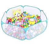 LaLa Mart キッズベビーサークル ボールプール ボールピット 室内 室外 でも ボールハウス 可愛い 収納バッグ付き
