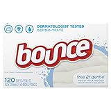 Bounce Free & Gentle Fabric Softener Sheets, 120 Count by Bounce