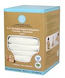 Charlie Banana 2-in-1 Reusable Diapers, White, Small by Charlie Banana