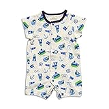 baby ampersand マリン柄ロンパス　グレー　80cm