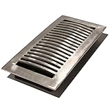 Decor Grates LA210-NKL 2-Inch by 10-Inch Aluminum Floor Register, Nickel [並行輸入品]