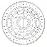 ドラパス 全円分度器15cm アクリル製 16-512 360度