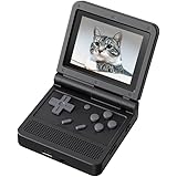 V90 ミニポータブルゲーム機 Open Source Linuxシステム3インチアーケードゲーム機 16GB-黑