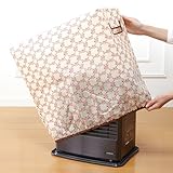 ストーブファンヒーターカバー　チェック花柄