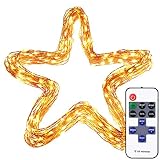 LEDイルミネーション ライト by LCZ リモコン付き イルミネーション 飾り 銅線 アウトドア インテリア 10m/100LEDライト ウォームホワイト クリスマス ウェディング パーティー 飾