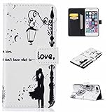 UNEXTATI iPhone 8 Plus 用 ケース PU レザー 手帳型ケース カバー 液晶保護 カード収納 スタンド機能 iPhone8 Plus 対応 (ホワイト #3)