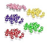 Baosity マイクロ　風景　置物　可愛い　キノコ　5色　各20個　ミニチュア　ドールハウス　園芸　盆栽　装飾　小道具　