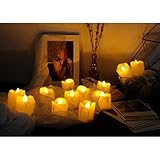 Candle Choice Dripping効果、12のセットリアルワックスDancingフレイムレスキャンドルちらつきLED Candle qq1525btf-12 QQ1525BTF-12WY