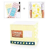 Easy Lemonade Stand Bundle for Kids with Nothing to Assemble! Fits Your Square Card Table for an Eas