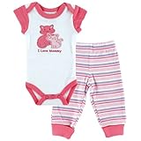 Luvable Friends Preemieボディスーツ&パンツ US サイズ: XS カラー: ピンク