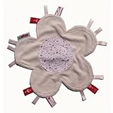 Minene Baby Comfort Blanket Comforter for Baby Security Tag Comforter Blankie- Pink Flower by Minene