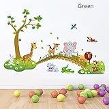 Cartoonフォレスト動物の取り外し可能な壁のステッカー子供部屋ホームデコレーションDIY 24 x 35 inches 6113085