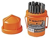 Walter Surface Technologies 01E118 29-Piece Quick-Shank Jobber's Length SST Drill Bit Set, Orange [並