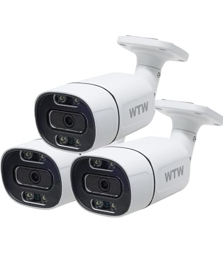 Amazon.co.jp: WTW 塚本無線 4倍光学PTZドームカメラ 3台【PoE