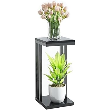 ポストモダン　フラワースタンド　飾り棚 ポスト 置き型 フラワーレリーフスタンドポスト 幅42.5cm
