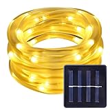LE LEDロープライト 7メートルLED50個付き, 防水IP55 ソーラー充電式