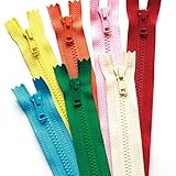 Y.K.K. ポーチ用ビスロンファスナー ポップカラー 30cm 7色各1本入 4VC30-7MIX