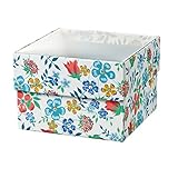 東京堂 フラワー資材 リバティプリント シースルーボックス  レッド&ブルー LB000016-113