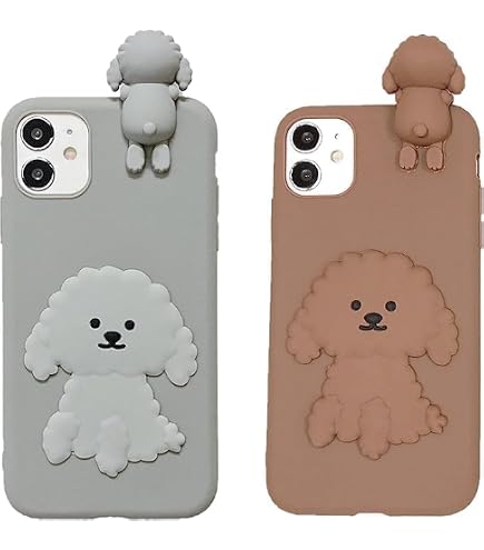 Amazon.co.jp: 【LuceTerra】 iPhone用 シリコンケース イヌ 犬 子犬