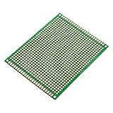 回路基板，SODIAL(R)4ｘダブルサイドプロトタイプFR-4 PCB　ストリップボード　通用プリント回路基板　7*9cm