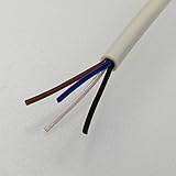 三陽工業(SYK)　電話用モジュラーケーブル　[4芯カッドガタケーブル　アイボリーホワイト]　1箱100m入り