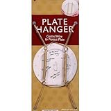 Creative Hobbies Plate Display Hangers, Spring Style, Expandable to Hold 8 to 10 Inch Plates- Gold W