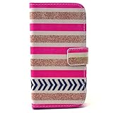 UNEXTATI Galaxy S3 手帳型 ケース 高品質 PUレザー カード収納ケース カバー 耐衝撃 全面保護 防塵 スタンド機能 Samsung Galaxy S3ケース Case (ピンク,