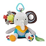 Vktech ふわふわ ラトル おもちゃ がらがら 可愛い 動物 柔らかい ぬいぐるみ (エレファント)