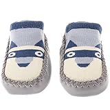 Prettyia 赤ちゃん　ベビー　ブーティ　ソックス　靴下　コットン　通気性　柔らかい　4サイズ6色選べ - グレー犬, XL