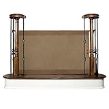 Banister to Banister Signature Gate Size: 32 H x 42 - 52 W, Finish: Mocha by The Stair Barrier