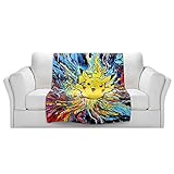 ブランケットウルトラソフトFuzzy 4サイズ！DIANOCHEデザインからby Aja Ann Van Gogh PokemanホームDecor Unique Designer芸術的スタイリッシュな