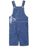 新発売 子ども用 キッズ サロペット 綿 女の子 男の子 デニムパンツ オーバーオール ジーンズ ロンパース 春夏 子供 オールインワン サスペンダー 柔らかい 男女兼用 (100)