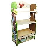 Fantasy Fields - Dinosaur Kingdom Thematic Kids Wooden Bookcase with Storage | Imagination Inspiring